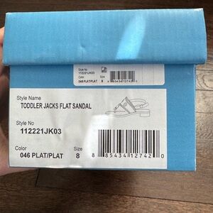 Gold Jack Rogers Toddler Sz 8 Jacks Flat Sandal 112221JK03